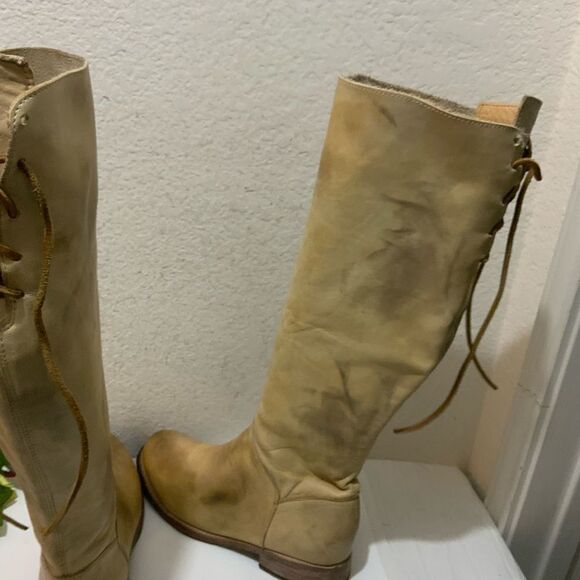 Bed Stu Womens Manchester Distressed Leather Tan Rustic boots sz 9 - Picture 4 of 16
